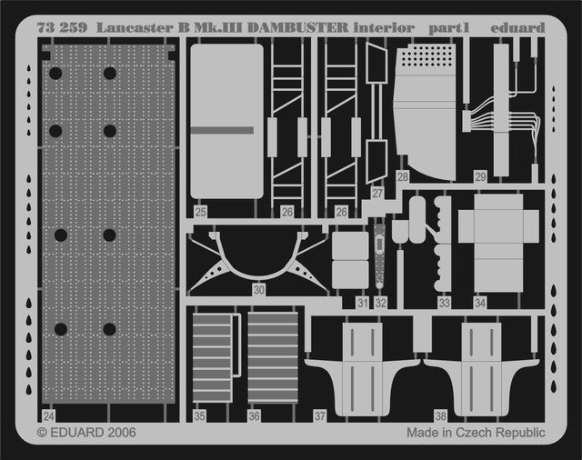 Eduard 73259 1/72 Aircraft- Lancaster B Mk III Dambuster Interior for HSG (Paint