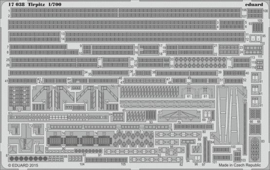 Eduard 17038 1/700 Ship- Tirpitz for RVL