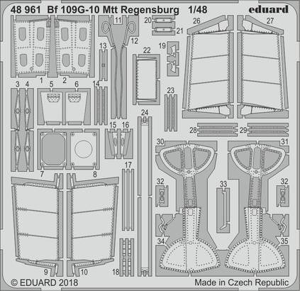 Eduard 48961 1/48 Aircraft- Bf109G10 Mtt Regensburg for EDU (D)