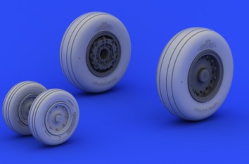 Eduard 648193 1/48 Aircraft- A6 Wheels for HBO (Resin)