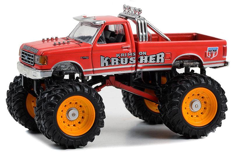 Greenlight 49130-F 1/64 Scale Krimson Krusher - 1989 Ford F-250 Monster Truck