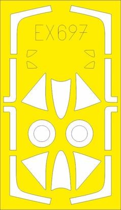 Eduard EX697 1/48 Mask Aircraft- Hunter F4/F5 TFace for ARX