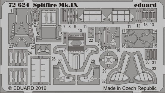 Eduard 72624 1/72 Aircraft- Spitfire Mk IX for EDU
