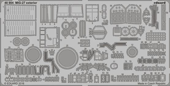 Eduard 48904 1/48 Aircraft- MiG27 Exterior for TSM