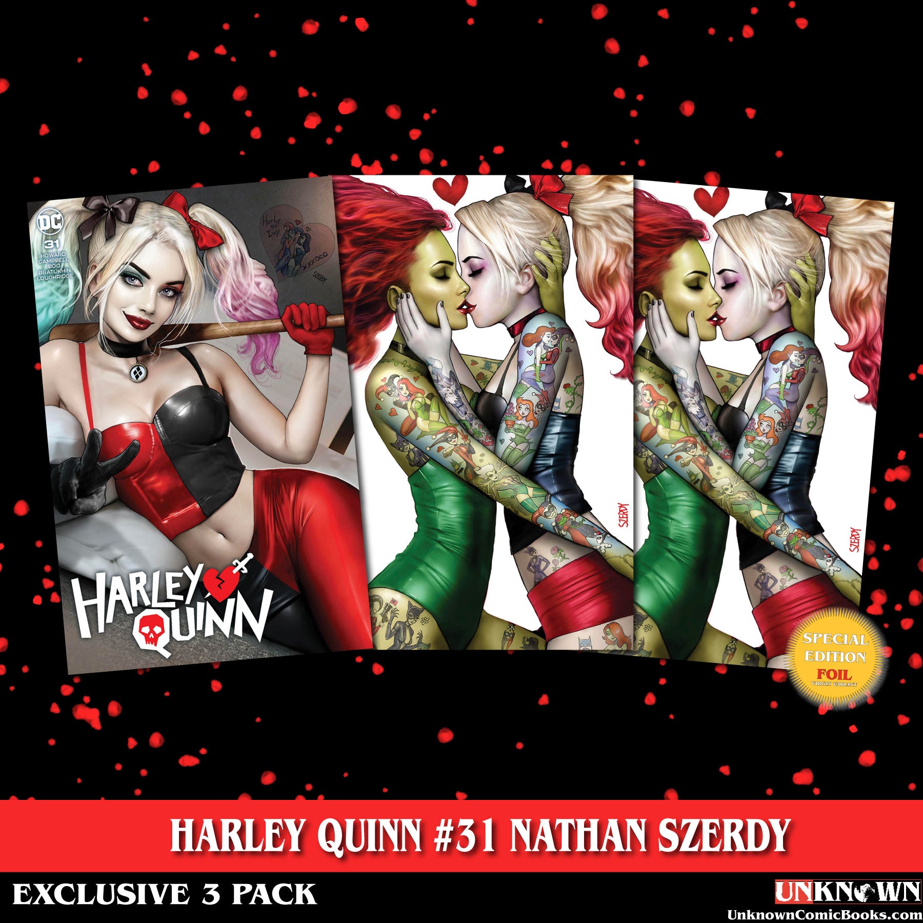 [3 PACK] HARLEY QUINN #31 NATHAN SZERDY (616) EXCLUSIVE VAR (07/12/2023)