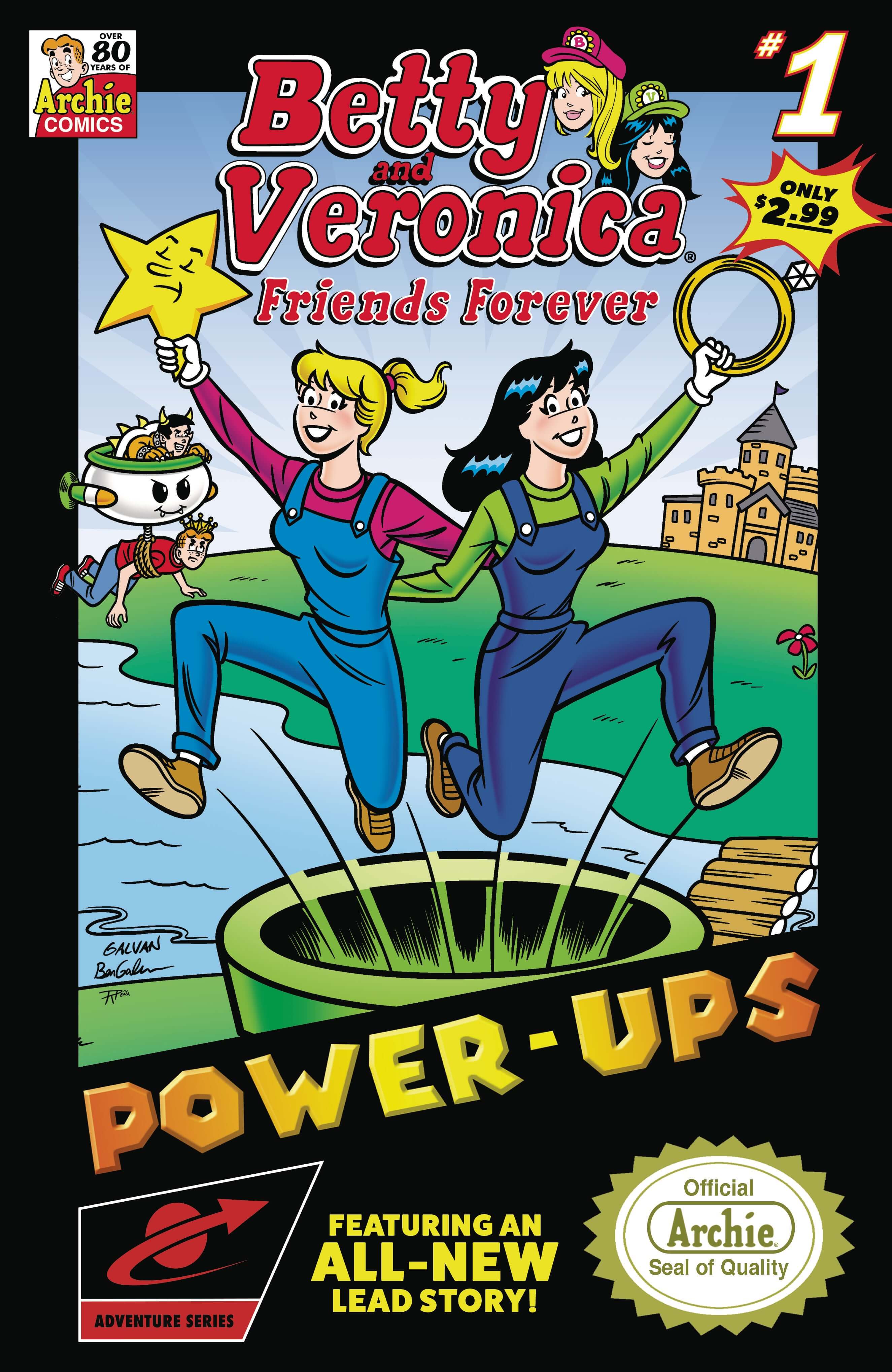 Betty & Veronica Friends Forever Power Ups #1 Nintendo Mario Video Game Box Homage (03/09/2022) Archie