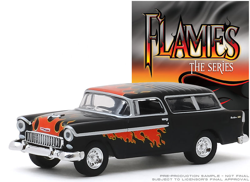 Greenlight 30117 1/64 Scale Flames The Series - 1955 Chevrolet Nomad