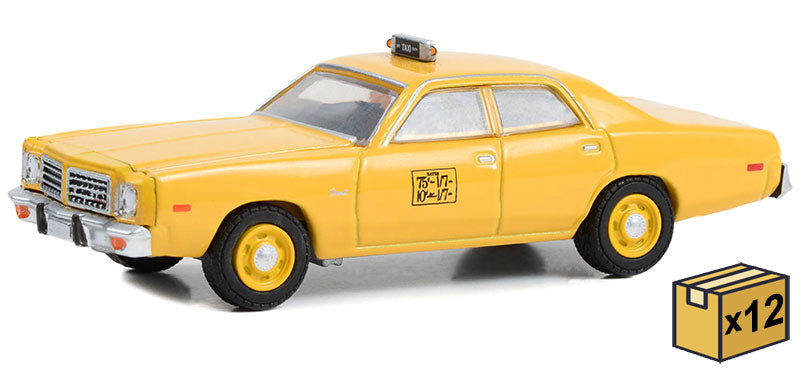 Greenlight 30431-CASE 1/64 Scale NYC Taxi - 1975 Dodge Coronet 12 Pieces