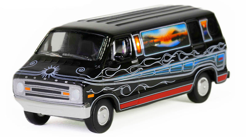 Greenlight 30475 1/64 Scale Vannin' - 1977 Dodge B-100 Custom Van