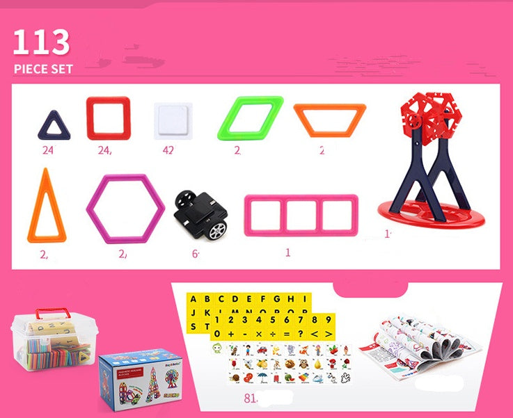 Magnetic Building Blocks Set – Educational Toy for Early Learning and Creativity