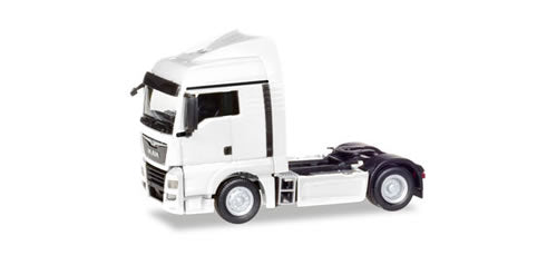 Herpa 308342 HO Scale MAN TGX XLX Euro 6C Tractor Only - Assembled -- White