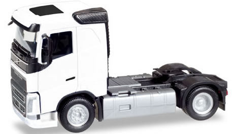 Herpa 308694 HO Scale Volvo FH 2-Axle Tractor Only - Assembled -- White