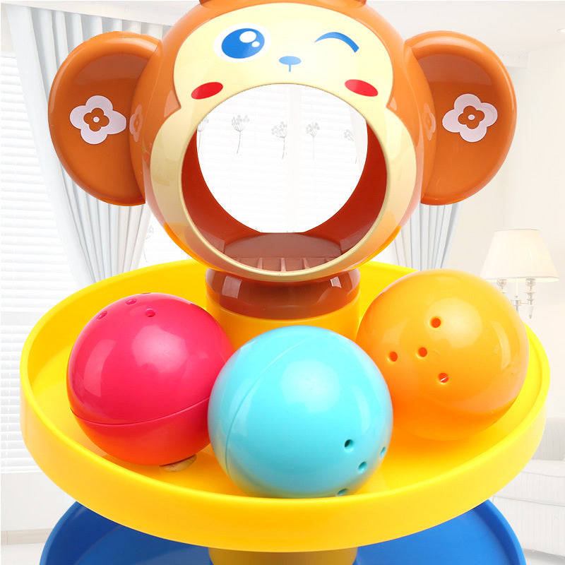 Stackable Rolling Ball Toy – Educational Music Ball for Babies
