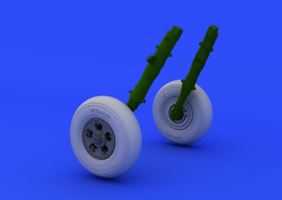 Eduard 648119 1/48 Aircraft- Spitfire Wheels 5-Spoke Smooth Tire for EDU (Resin)