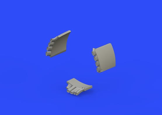 Eduard 648381 1/48 Aircraft- Fw190A Exhaust Stacks for EDU (Resin)