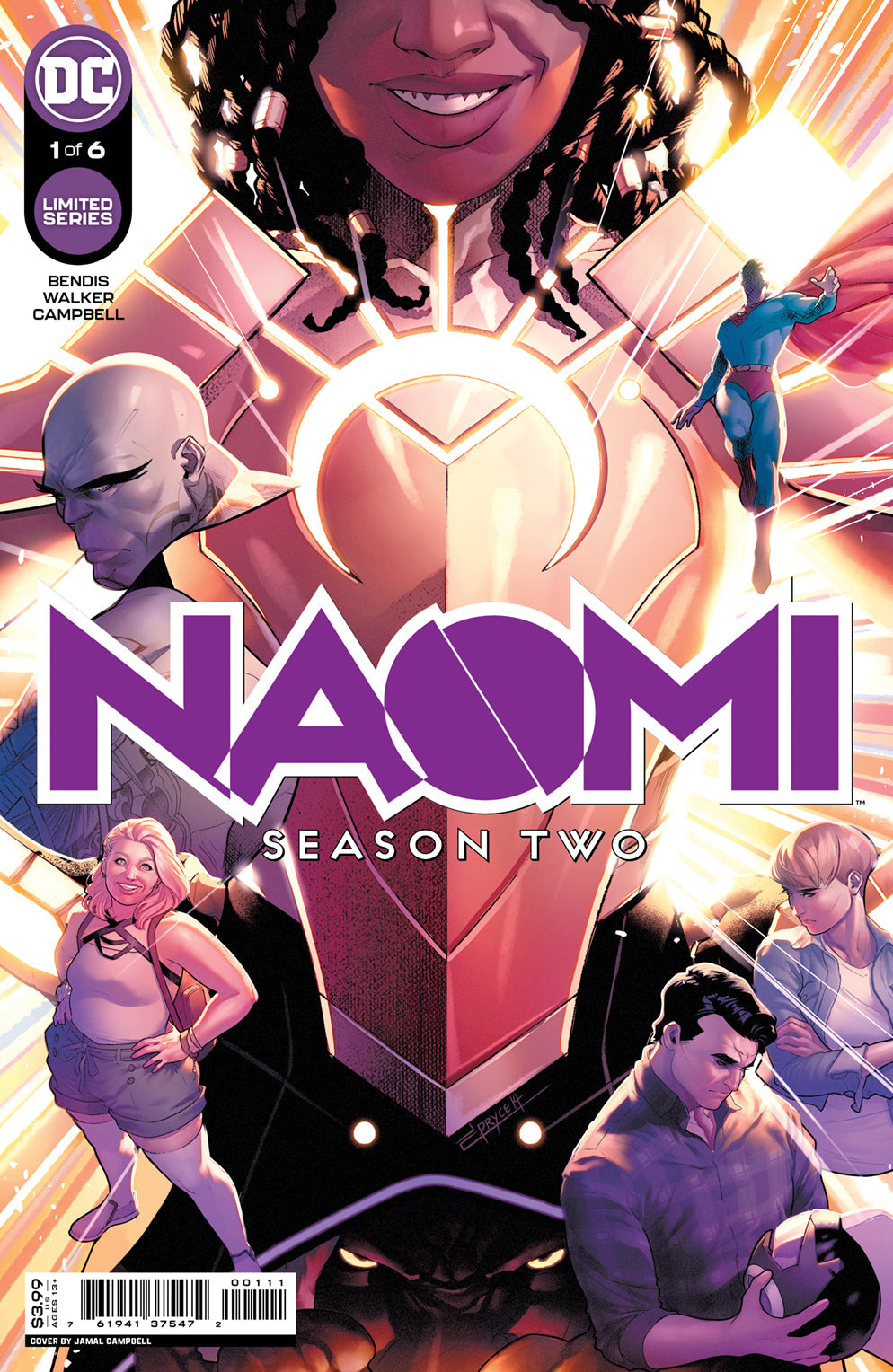Naomi Season 2 #1 (Of 6) Jamal Campbell Brian Michael Bendis (03/08/2022) Dc