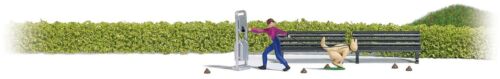 Busch 7851 HO Scale Pet Waste Station Miniature Scene