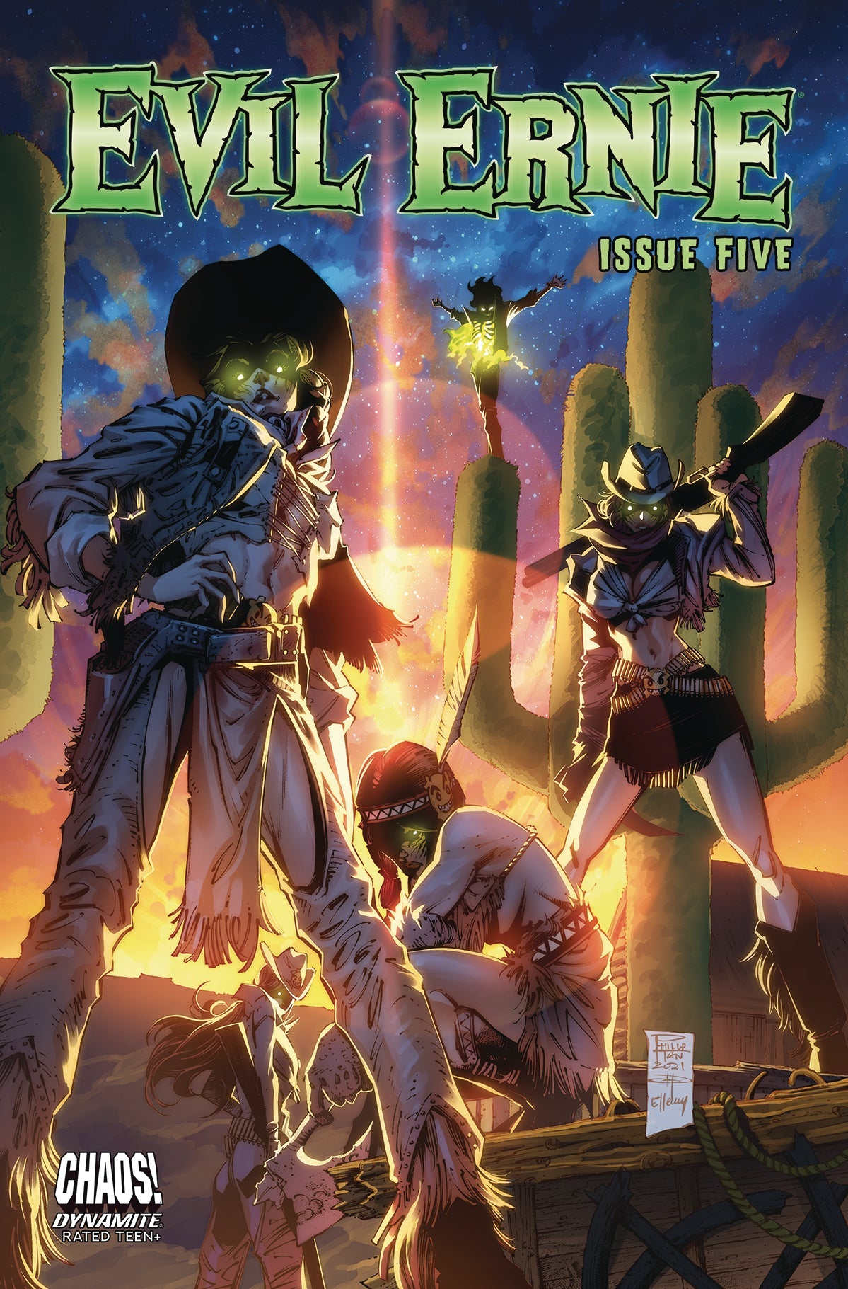 Evil Ernie #5 B Phillip Tan Variant (04/13/2022) Dynamite