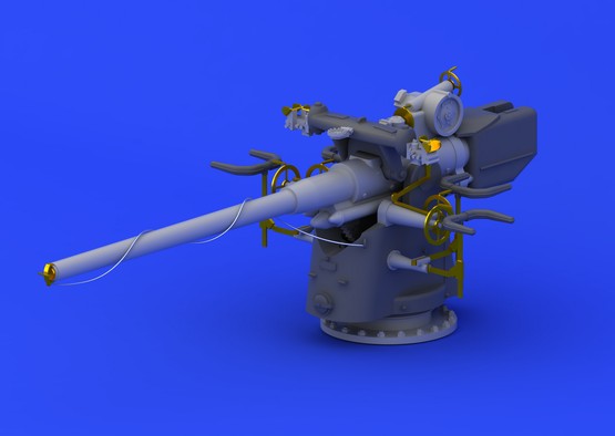 Eduard 672053 1/72 Aircraft- German Submarine 10.5cm Gun for RVL (Photo-Etch & R