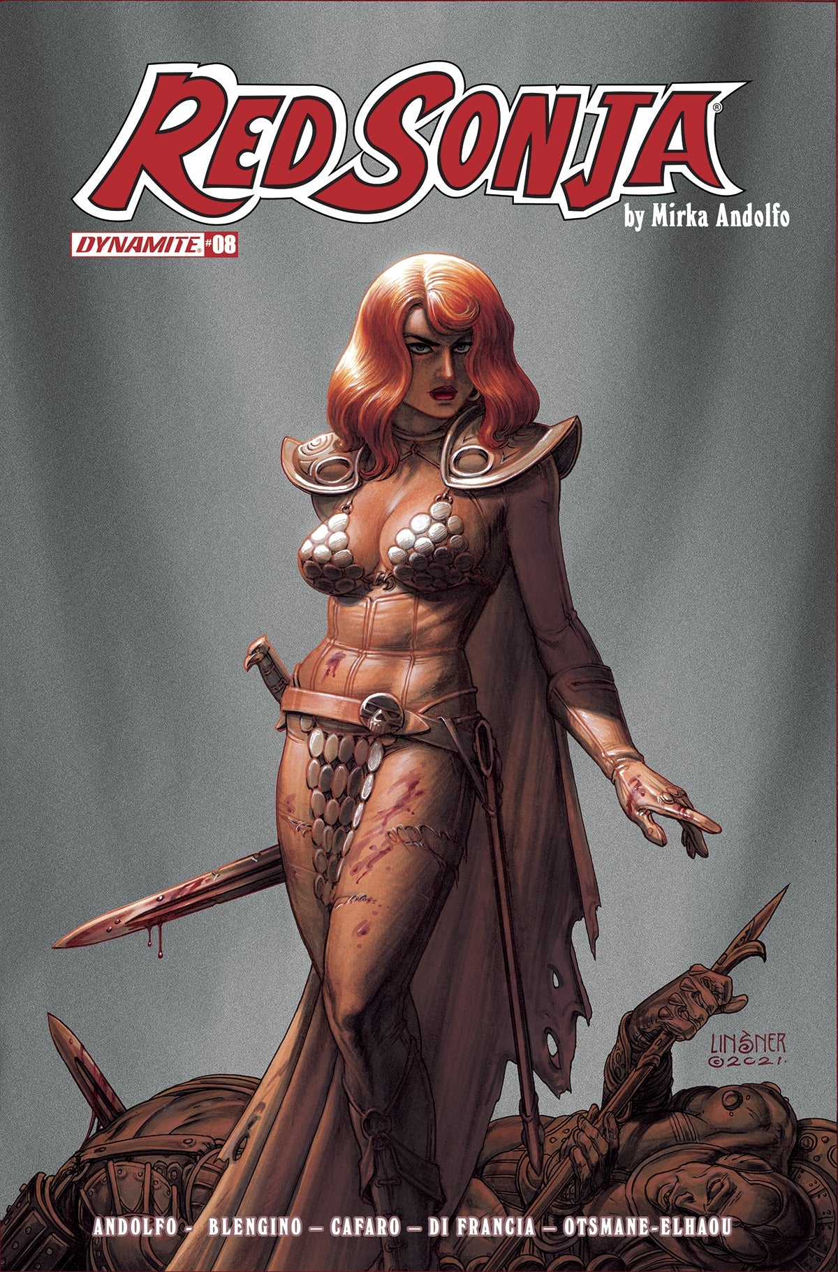 Red Sonja (2021) #8 C Joseph Michael Linsner Variant (04/27/2022) Dynamite