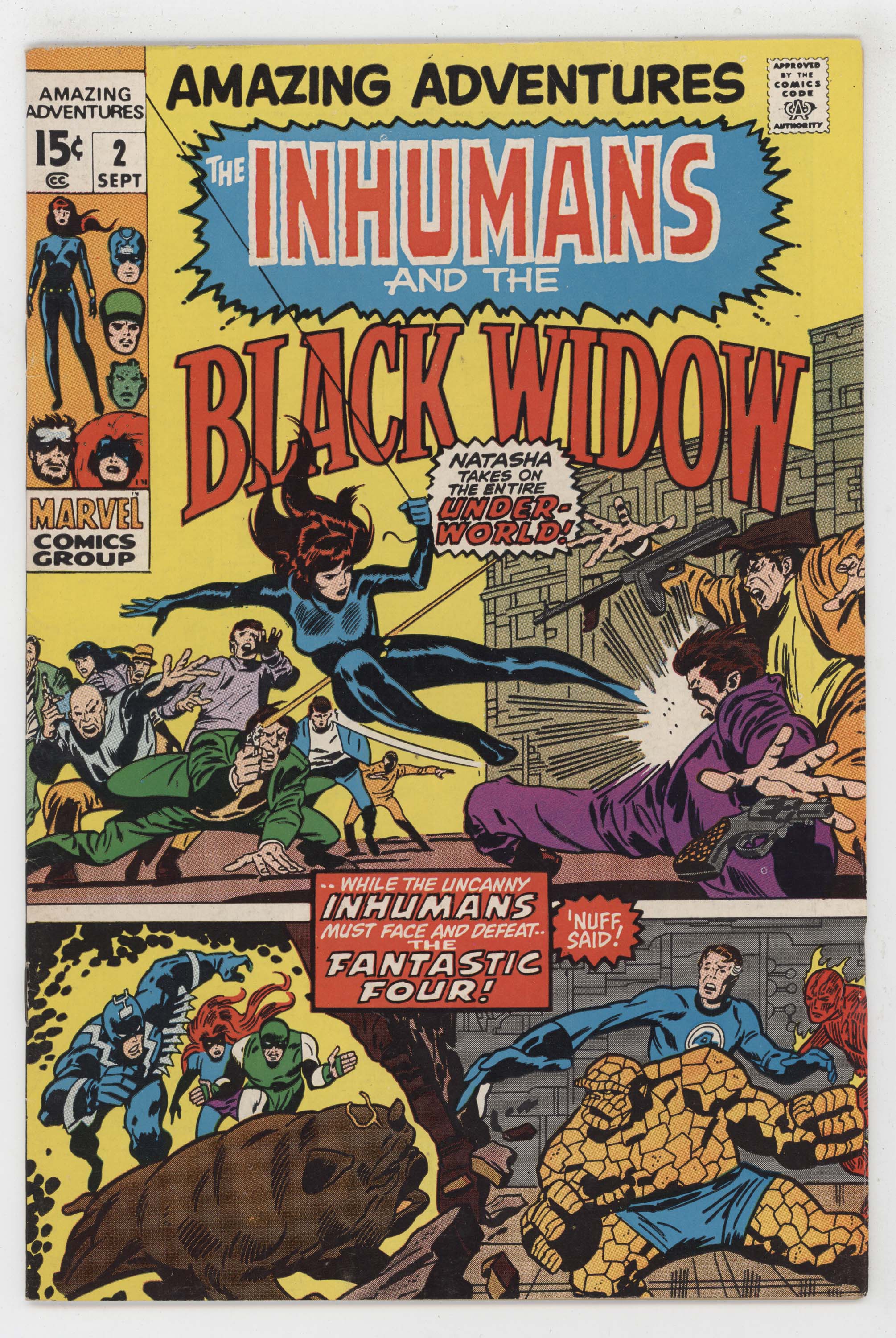 Amazing Adventures 2 Marvel 1970 VF Black Widow Inhumans Jack Kirby