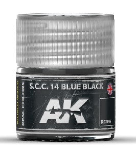 AK Interactive RC36 Real Colors: SCC 14 Blue Black Acrylic Lacquer Paint 10ml Bottle