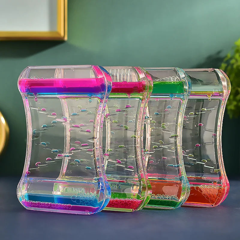 Creative Quicksand Liquid Hourglass – Modern Desk and Home Décor Ornament