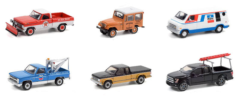 Greenlight 35200-CASE 1/64 Scale Blue Collar Collection Series 9 6 Pieces