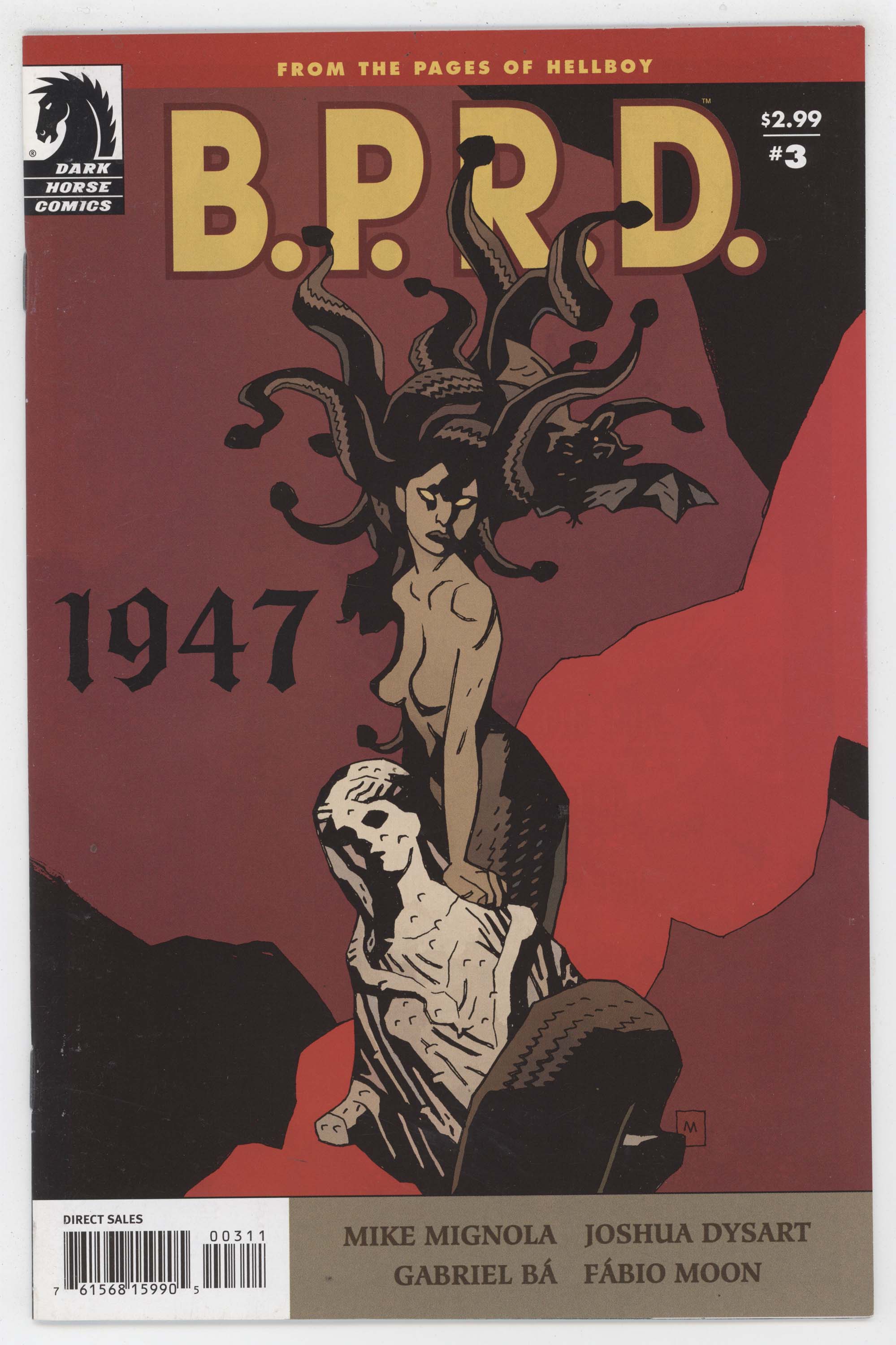 BPRD 1947 3 Dark Horse 2009 NM Mike Mignola B.P.R.D.