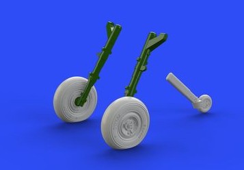 Eduard 672108 1/72 Aircraft- Spitfire Mk IX Wheels 4-Spoke Smooth Tire for EDU (