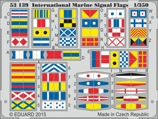 Eduard 53139 1/350 Ship- International Marine Signal Flags (Painted)