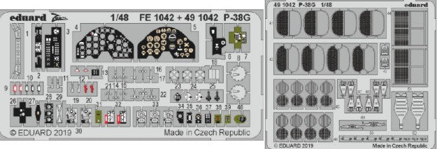 Eduard 491042 1/48 Aircraft- P38G for TAM (Painted)