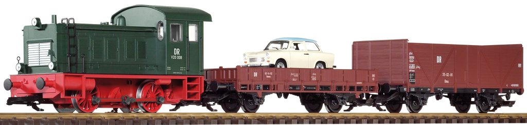 PIKO 38121 G Scale DR V20 Freight Starter Set Analog Sound 120V