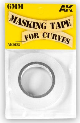 AK Interactive 9125 Masking Tape for Curves 6mm