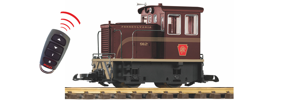 PIKO 38510 G Scale PRR 25-Ton Diesel Tuscan Battery R/C w/Sound
