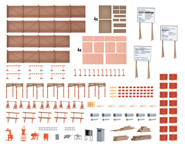 Kibri 38538 1/87 Scale Construction Site Accessories