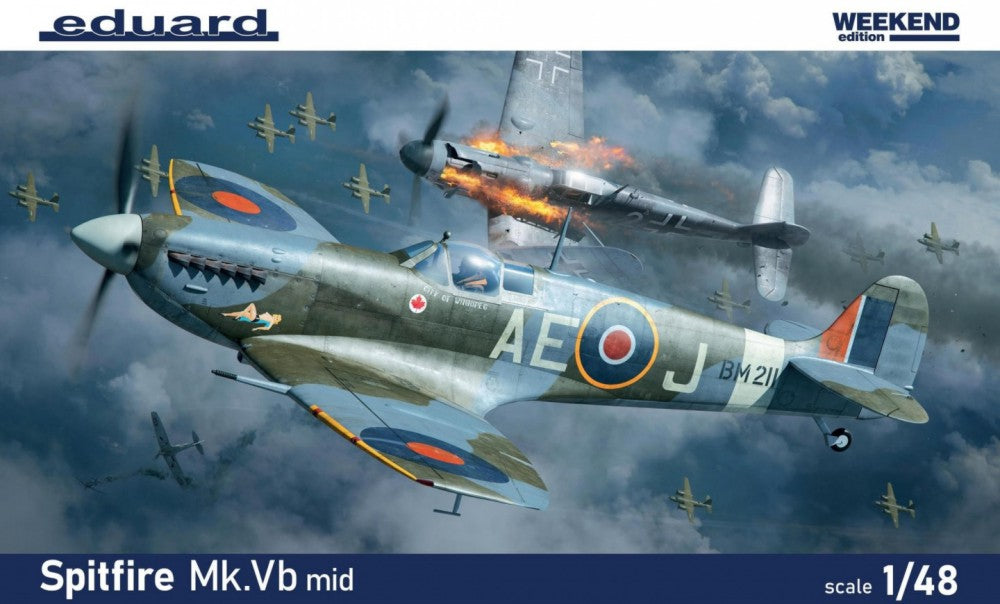 Eduard 84186 1/48 WWII Spitfire Mk Vb Mid British Fighter (Wkd Edition Plastic K