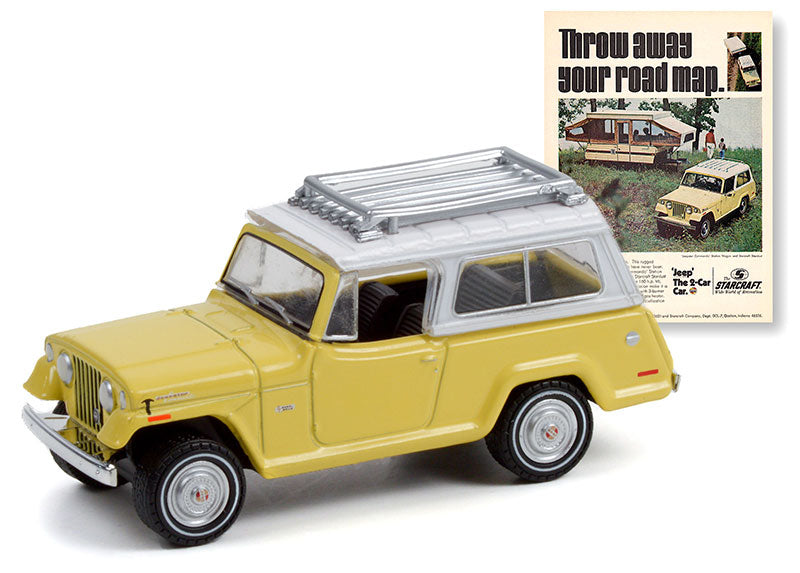 Greenlight 39090-D 1/64 Scale 1970 Jeepster Commando Throw Away Your Road Map