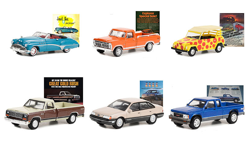 Greenlight 39110-CASE 1/64 Scale Vintage Ad Cars Series 8