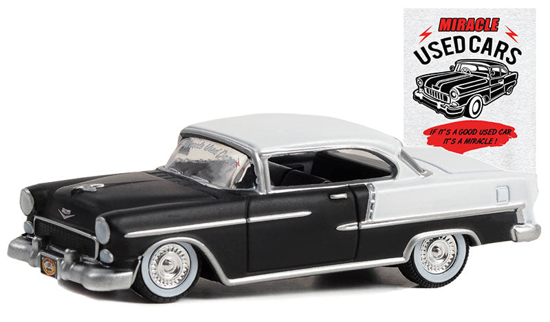 Greenlight 39120-C 1/64 Scale “Miracle Used Cars” - 1955 Chevrolet Bel Air