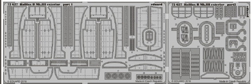 Eduard 72627 1/72 Aircraft- Halifax B MK III Exterior for RVL