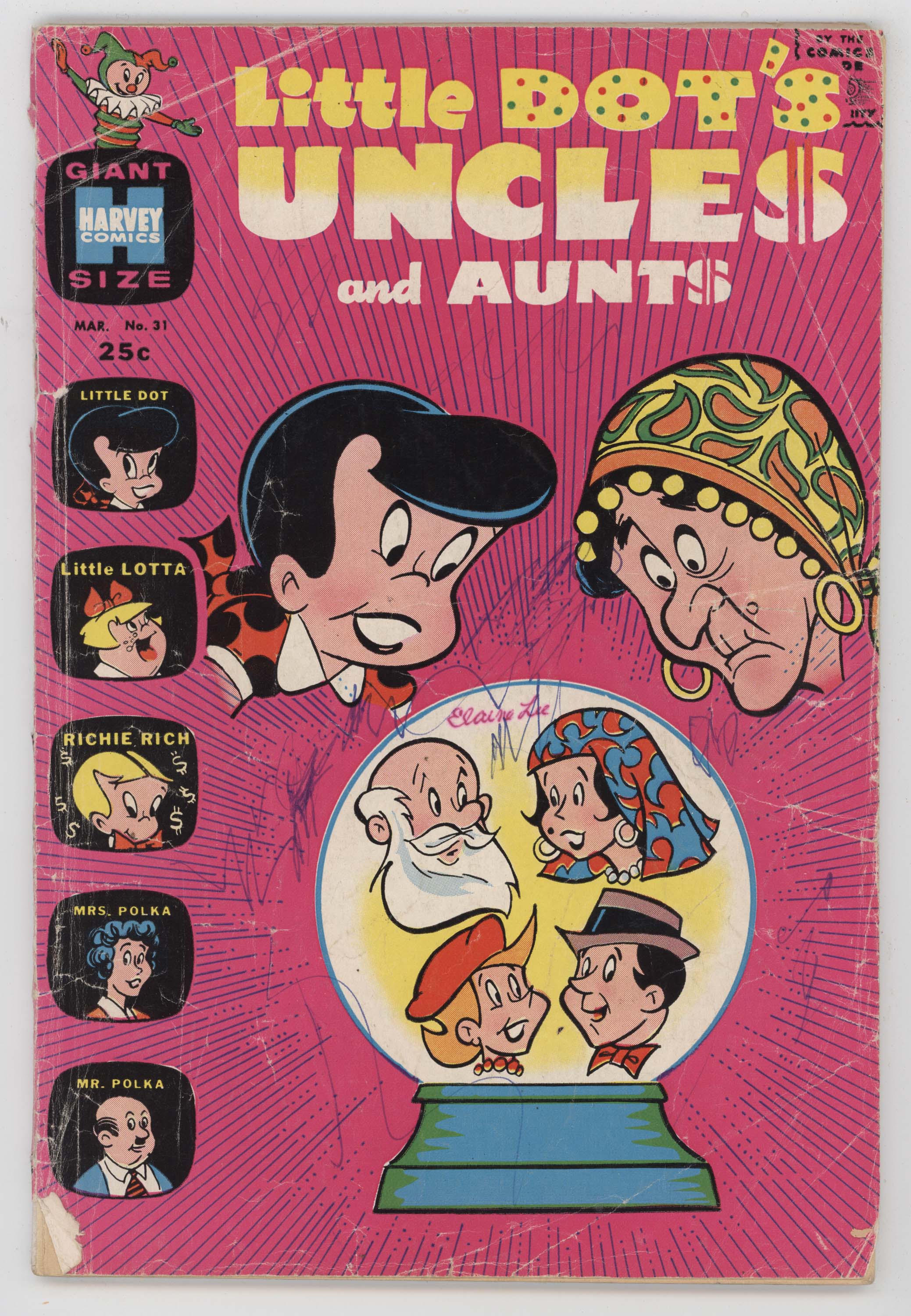 Little Dots Uncles and Aunts 31 Harvey 1970 FR GD Crystal Ball Fortune Teller