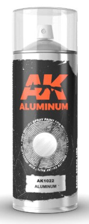 AK Interactive 1022 Aluminum Lacquer Paint 150ml Spray