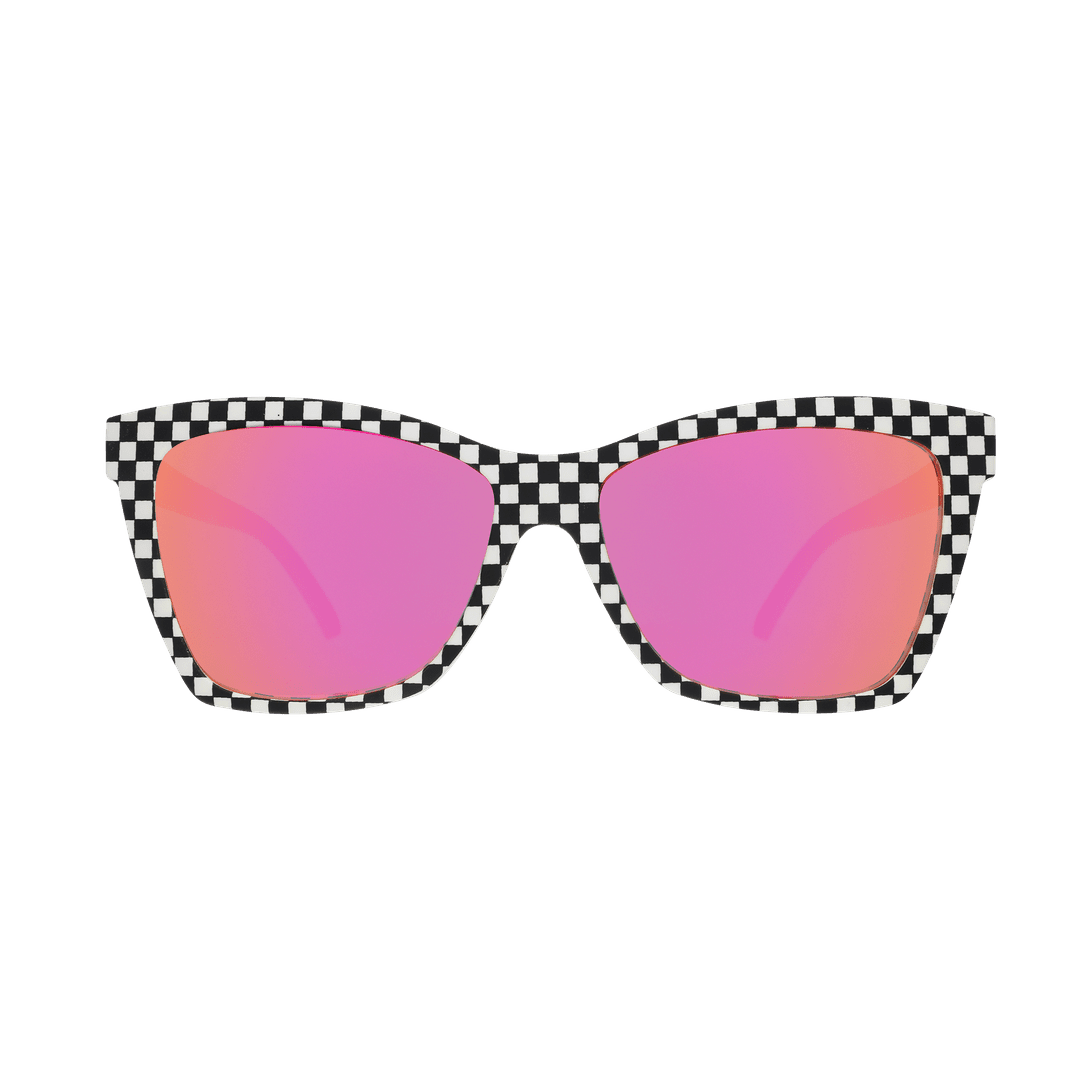 "Server With A Checkered Past" Polarized Pop G Sunglasses