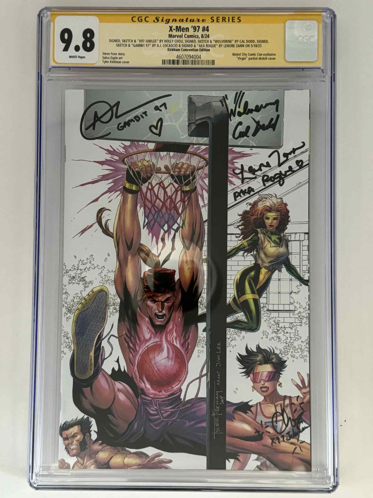 Signed by Holly Chou | Cal Dodd | AJ LoCascio | Lenore Zann] X-Men '9