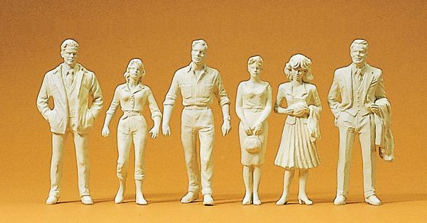 Preiser 45178 G Scale Unpainted Figures -- Passers-By