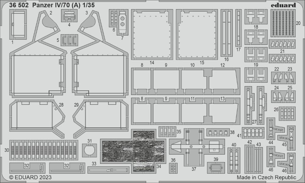 Eduard 36502 1/35 Armor- Panzer IV/70 (A) for TAM