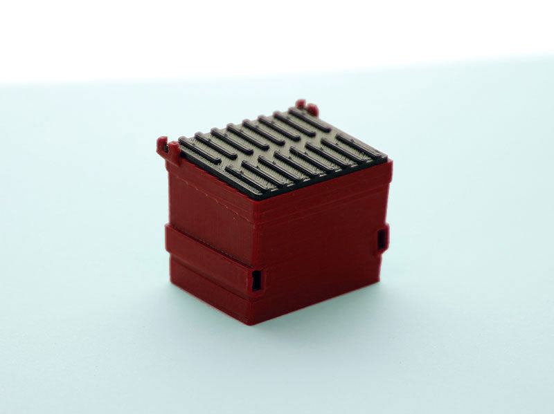 3D To Scale 64-230-R 1/64 Scale Trash Dumpster - Dark Red