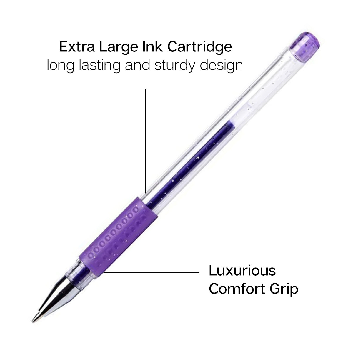 Gel Pens 24 Pink & Purple Tone Colors