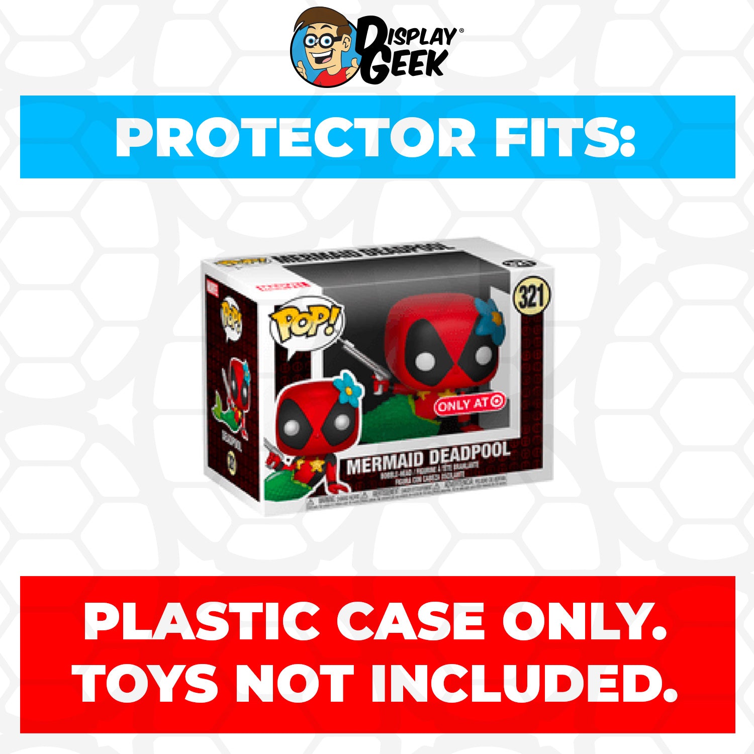 Pop Protector for 4 inch Funko Pop Mermaid Deadpool #321